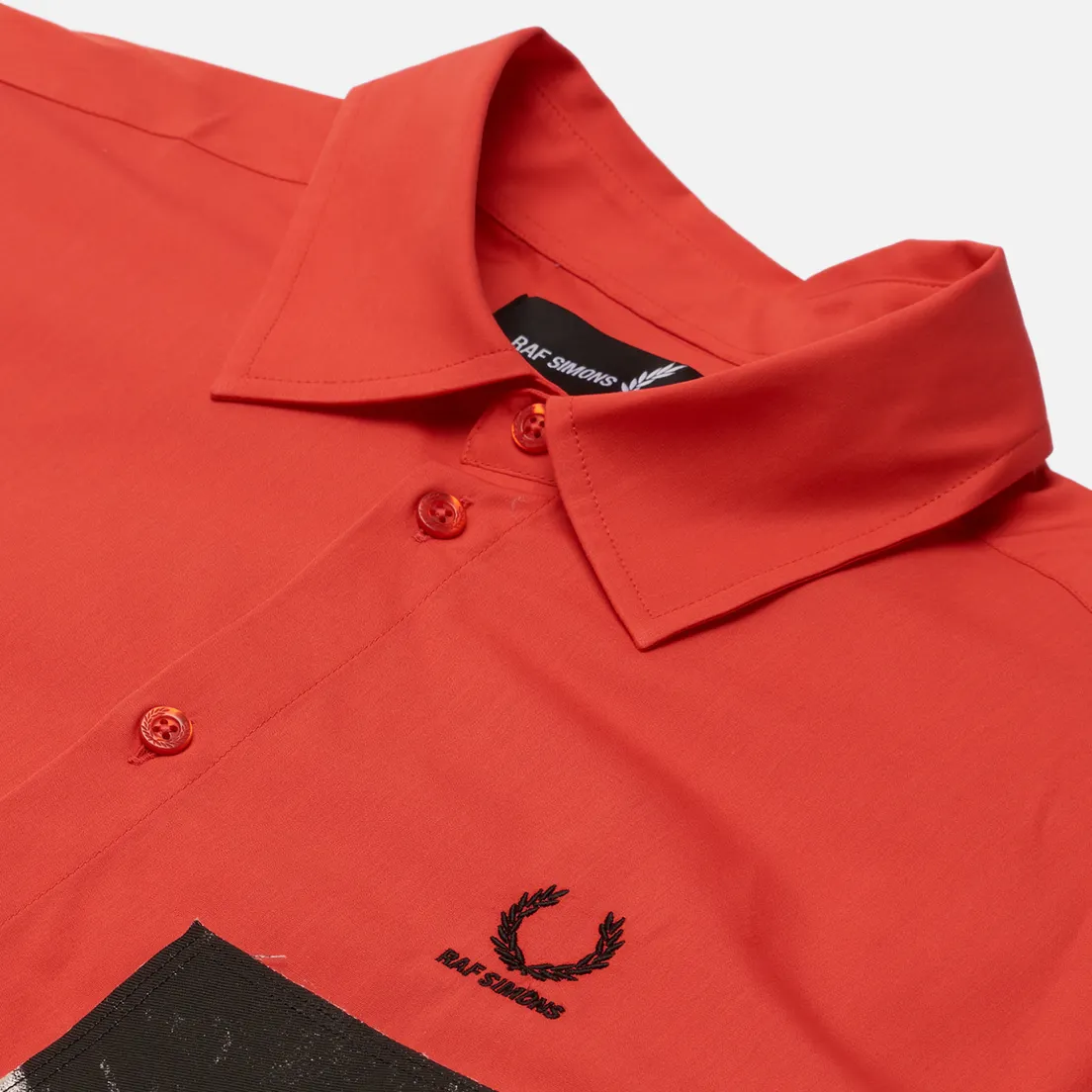 Fred Perry Мужская рубашка x Raf Simons Oversized Printed Patch