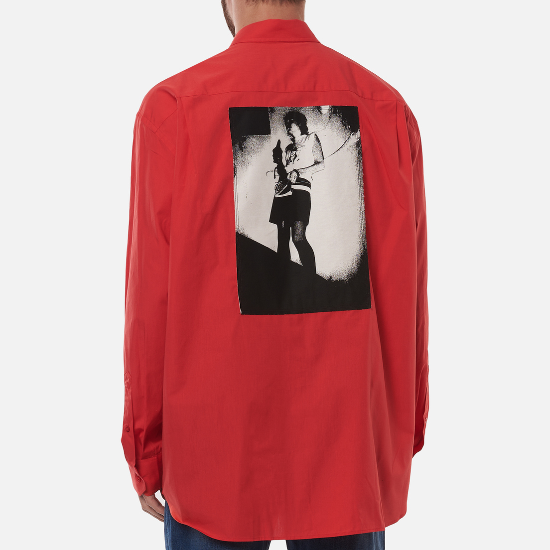 Fred Perry Мужская рубашка x Raf Simons Oversized Printed Patch