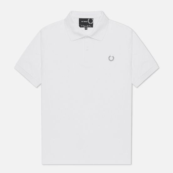 Мужское поло Fred Perry x Raf Simons Laurel Wreath Detail White