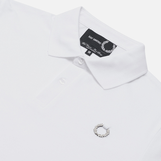 Мужское поло Fred Perry x Raf Simons Laurel Wreath Detail White