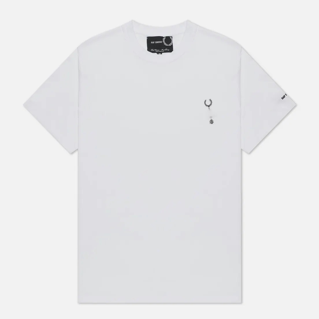 Fred Perry x Raf Simons Мужская футболка Laurel Wreath Pin Detail