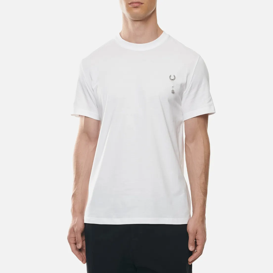 Fred Perry x Raf Simons Мужская футболка Laurel Wreath Pin Detail