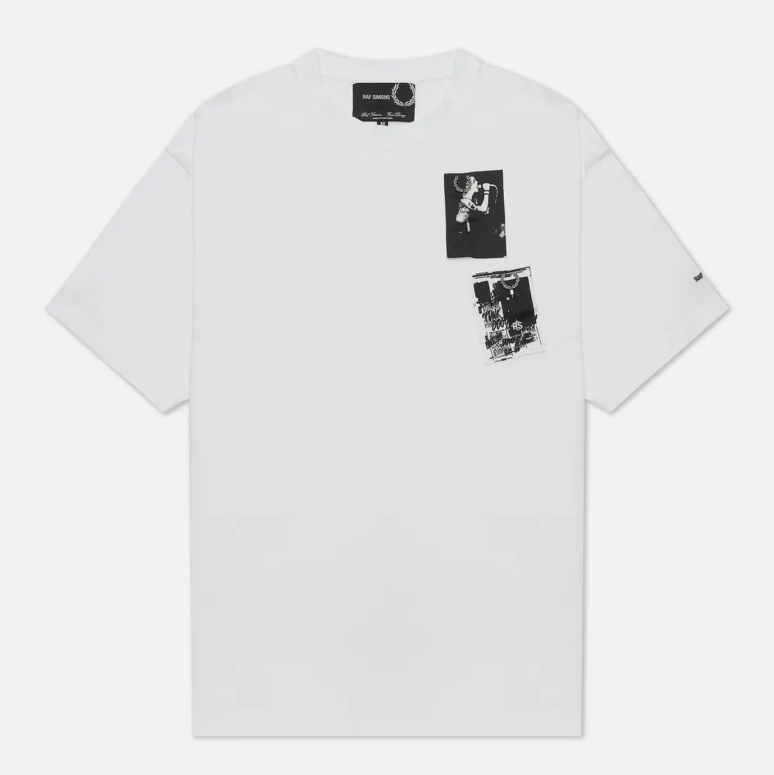 Fred Perry x Raf Simons Мужская футболка x Raf Simons Printed Patch