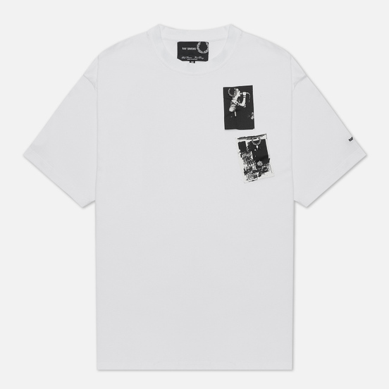 Мужская футболка Fred Perry x Raf Simons Printed Patch White