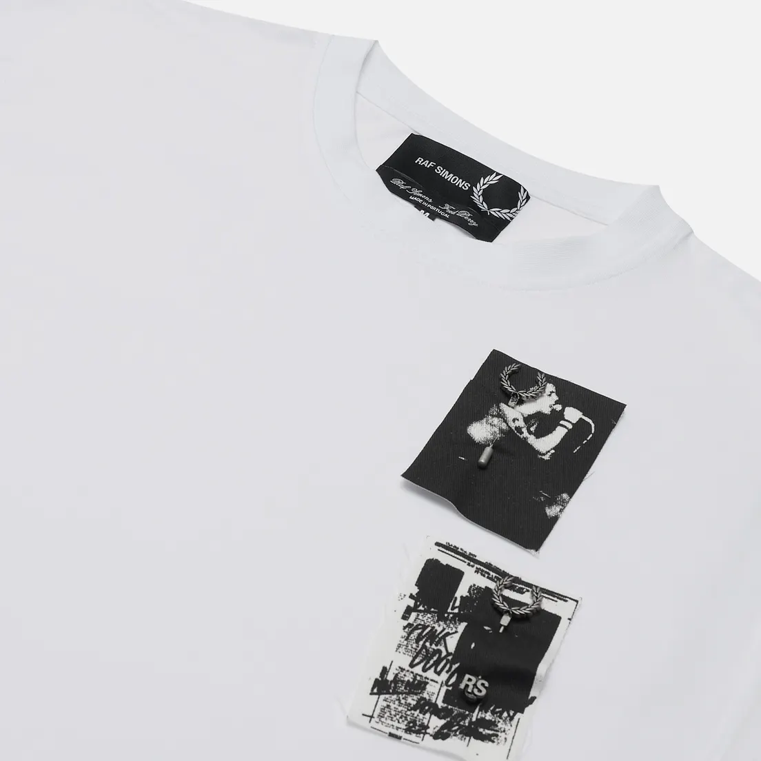 Fred Perry x Raf Simons Мужская футболка x Raf Simons Printed Patch