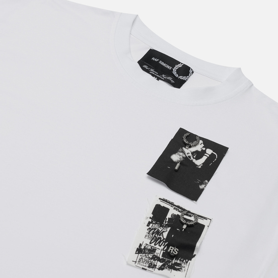 Мужская футболка Fred Perry x Raf Simons Printed Patch White