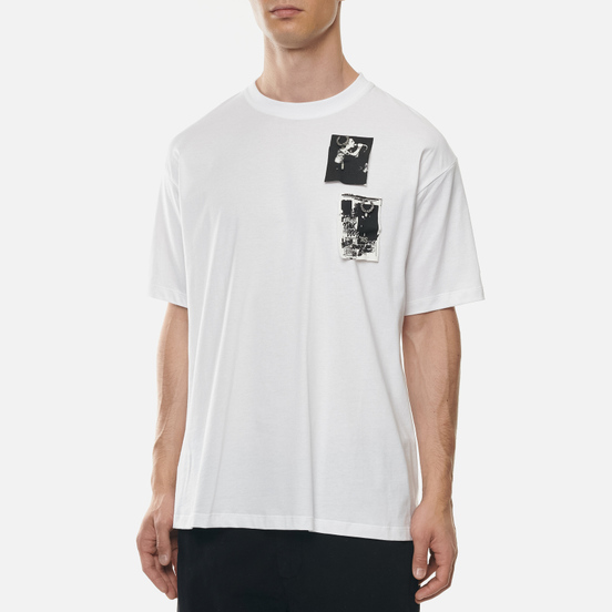 Мужская футболка Fred Perry x Raf Simons Printed Patch White