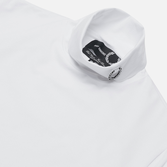 Мужская водолазка Fred Perry x Raf Simons Laurel Wreath Detail Roll Neck White