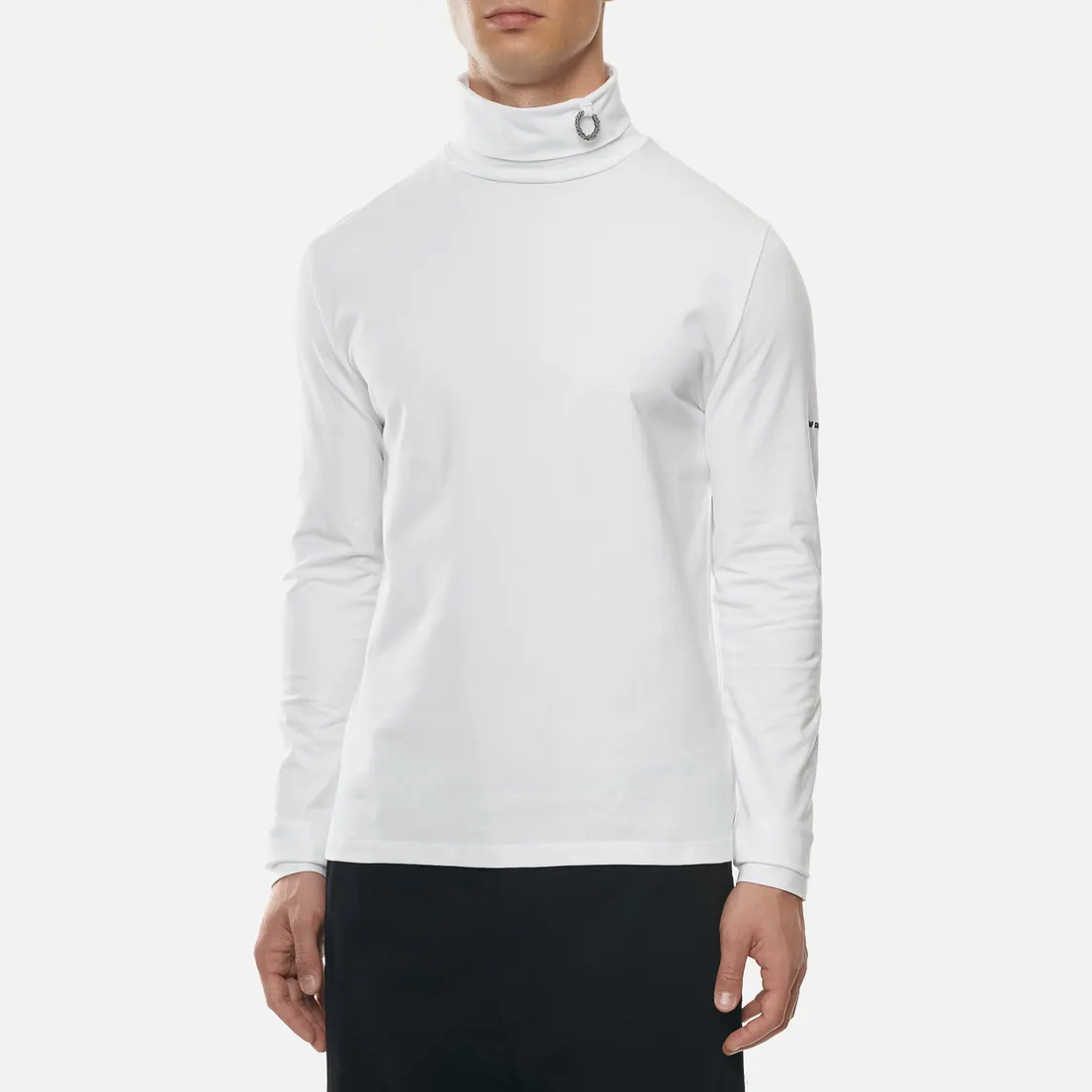 Fred Perry Мужская водолазка x Raf Simons Laurel Wreath Detail Roll Neck