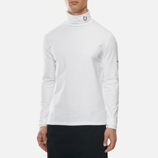 Мужская водолазка Fred Perry x Raf Simons Laurel Wreath Detail Roll Neck White
