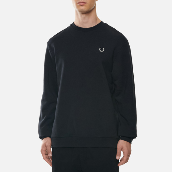Мужская толстовка Fred Perry x Raf Simons Laurel Wreath Detail Black