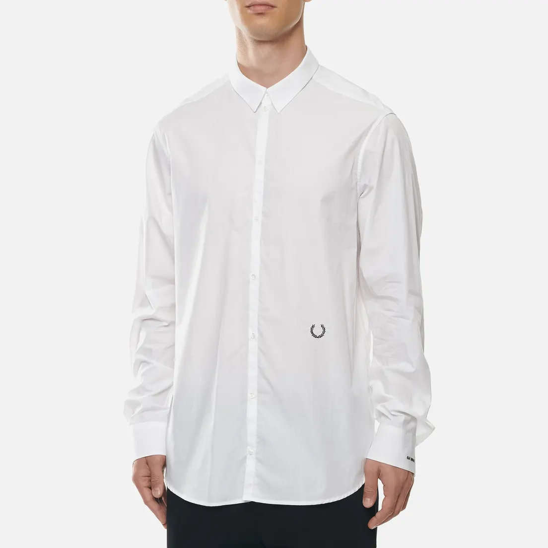 Fred Perry x Raf Simons Мужская рубашка Embroidered Cuff Slim Fit