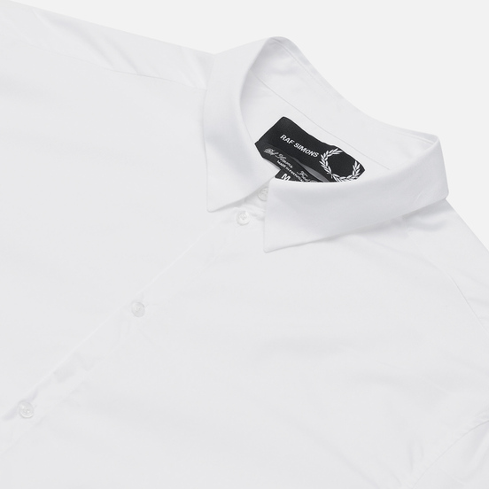 Мужская рубашка Fred Perry x Raf Simons Embroidered Cuff Slim Fit White