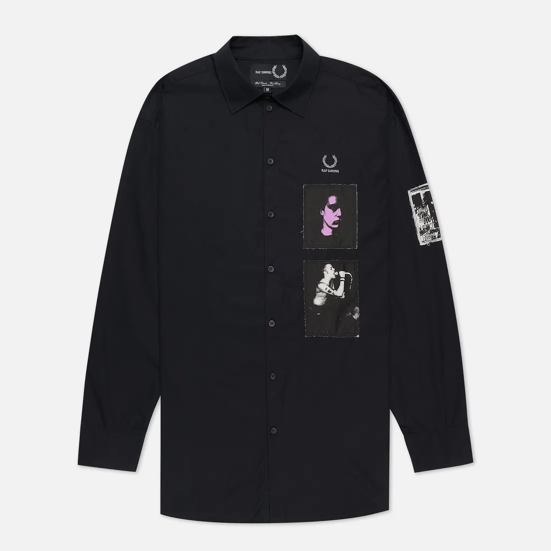 Fred Perry x Raf Simons Мужская рубашка x Raf Simons Oversized Printed Patch