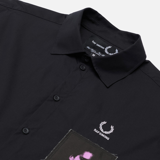 Мужская рубашка Fred Perry x Raf Simons Oversized Printed Patch Black