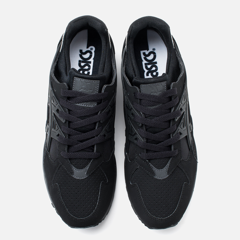 asics gel black trainers