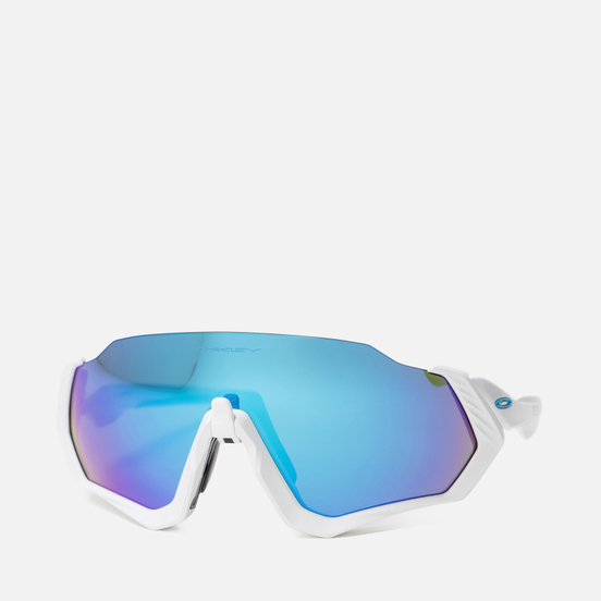 Солнцезащитные очки Oakley Flight Jacket Polished White/Prizm Sapphire