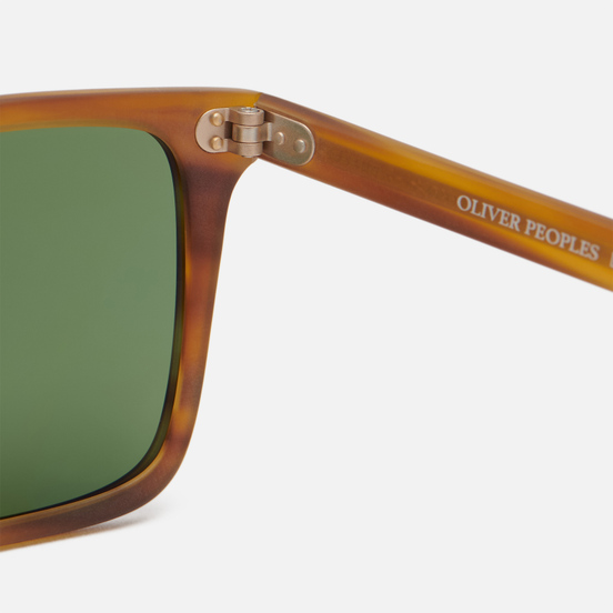 Солнцезащитные очки Oliver Peoples Bernardo Matte Sandalwood/Green C Mineral