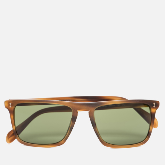 Солнцезащитные очки Oliver Peoples Bernardo Matte Sandalwood/Green C Mineral