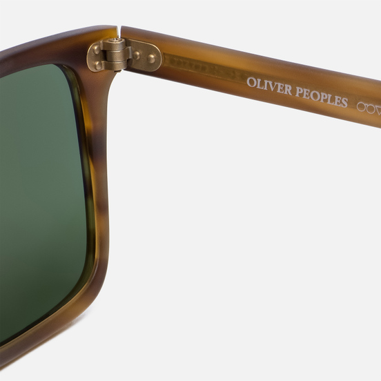 Солнцезащитные очки Oliver Peoples Bernardo Matte Sandalwood/Green C Mineral