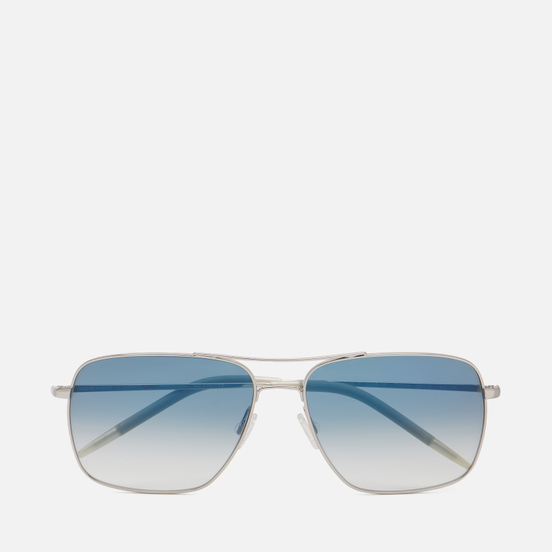 Солнцезащитные очки Oliver Peoples Clifton Silver/Blue Gradient