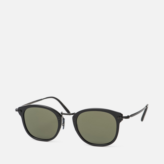 Солнцезащитные очки Oliver Peoples OP-506 Sun Dark Military/Antique Gold/Grey Goldtone