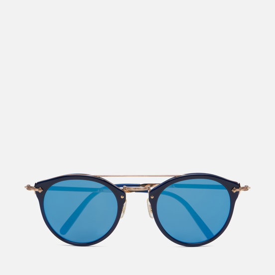 Солнцезащитные очки Oliver Peoples Remick Denim/Brushed Rose Gold/Blue Mirror