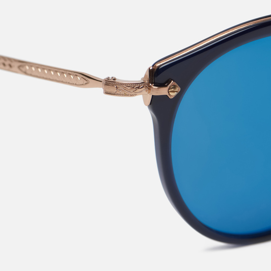 Солнцезащитные очки Oliver Peoples Remick Denim/Brushed Rose Gold/Blue Mirror