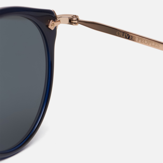 Солнцезащитные очки Oliver Peoples Remick Denim/Brushed Rose Gold/Blue Mirror