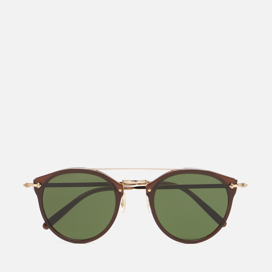 Солнцезащитные очки Oliver Peoples Remick Espresso/Gold/Dark Green