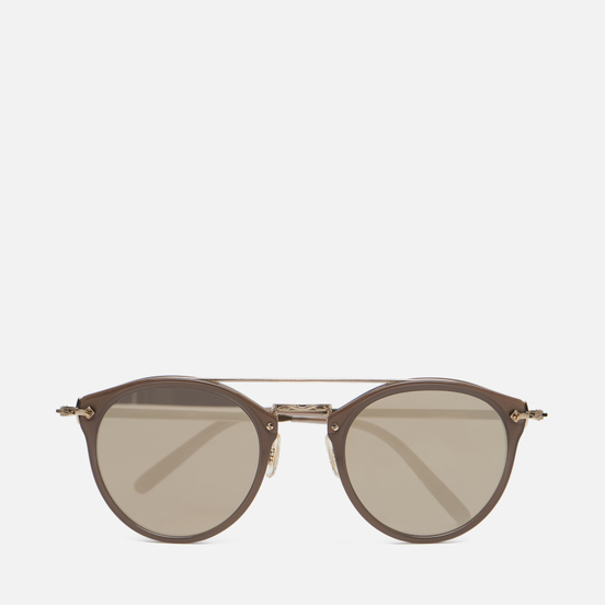 Солнцезащитные очки Oliver Peoples Remick Taupe/Brushed Gold/Taupe Flash Mirror