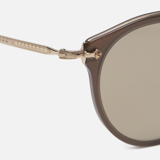 Солнцезащитные очки Oliver Peoples Remick Taupe/Brushed Gold/Taupe Flash Mirror