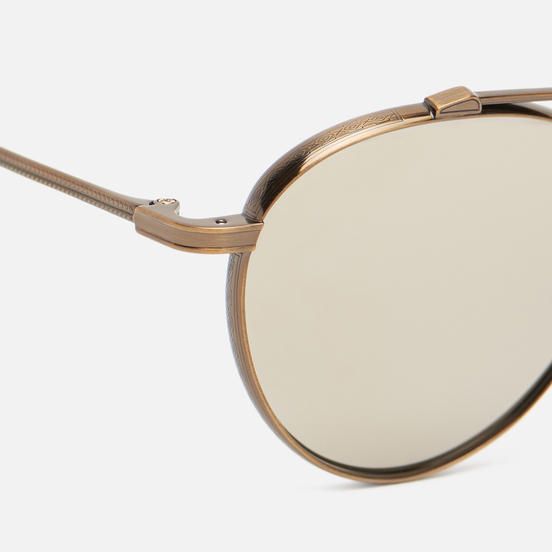Солнцезащитные очки Oliver Peoples Watts Sun Antique Gold/Taupe Flash Mirror