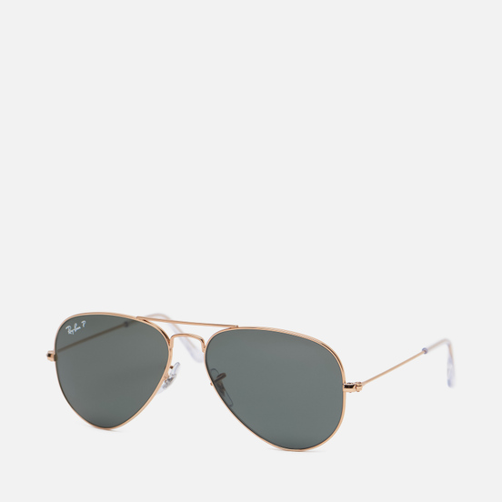Солнцезащитные очки Ray-Ban Aviator Classic Polished Gold/Polarized Green Classic G-15