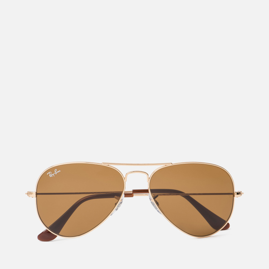 Солнцезащитные очки Ray-Ban Aviator Classic B-15 Gold/Brown