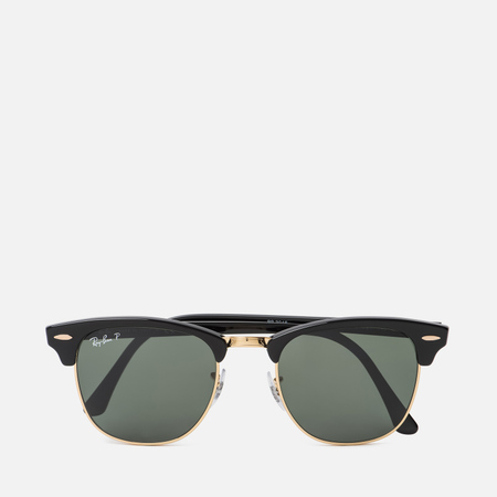 фото Солнцезащитные очки ray-ban clubmaster classic g-15 polarized, цвет зелёный, размер 51mm