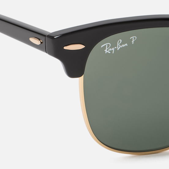Солнцезащитные очки Ray-Ban Clubmaster Classic G-15 Polarized Black/Green