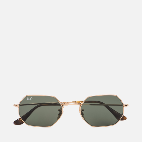 Солнцезащитные очки Ray-Ban Octagonal Classic Polished Gold/Green Classic G-15