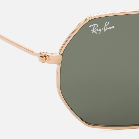 Солнцезащитные очки Ray-Ban Octagonal Classic Polished Gold/Green Classic G-15