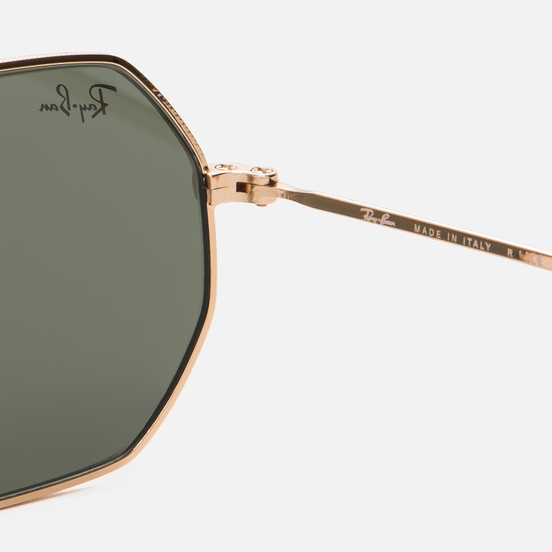 Солнцезащитные очки Ray-Ban Octagonal Classic Polished Gold/Green Classic G-15