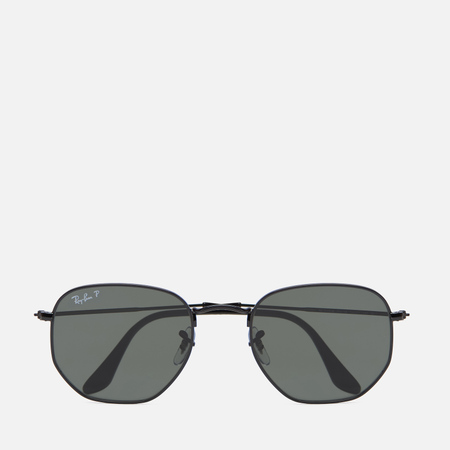 фото Солнцезащитные очки ray-ban hexagonal flat lenses polarized, цвет чёрный, размер 54mm