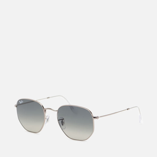 Солнцезащитные очки Ray-Ban Hexagonal Flat Lenses Polished Gunmetal/Grey Gradient