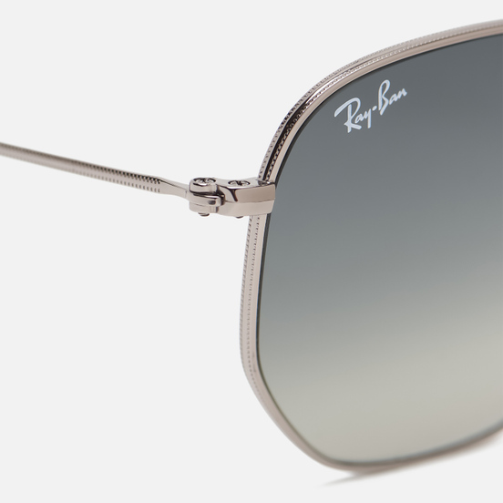 Солнцезащитные очки Ray-Ban Hexagonal Flat Lenses Polished Gunmetal/Grey Gradient