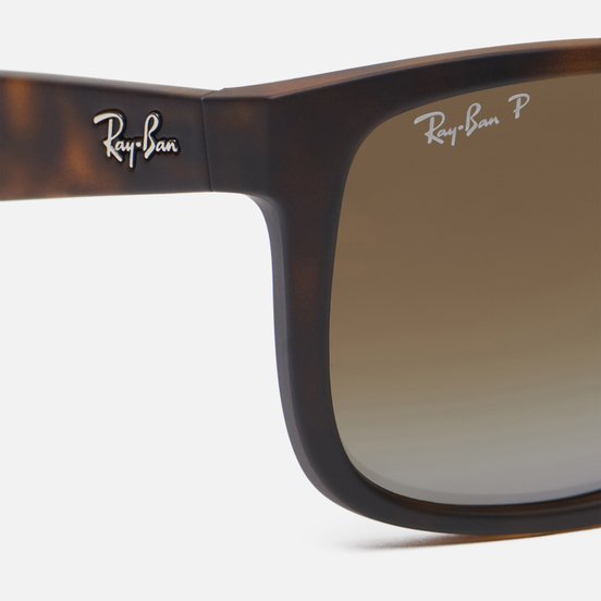 Солнцезащитные очки Ray-Ban Justin Classic Matte Tortoise/Polarized Brown Gradient