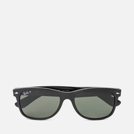 фото Солнцезащитные очки ray-ban new wayfarer classic polarized, цвет чёрный, размер 55mm