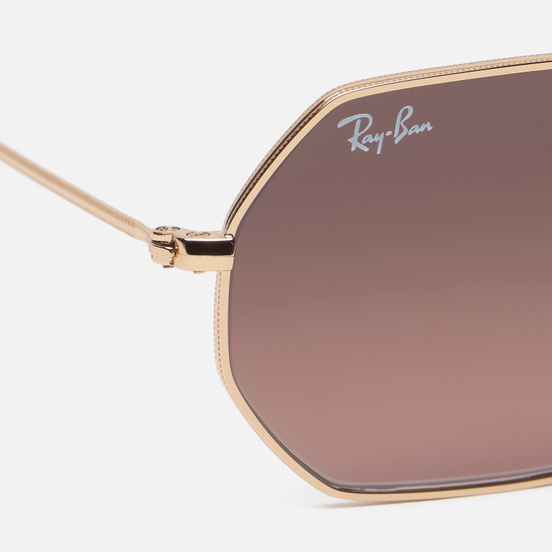 Солнцезащитные очки Ray-Ban Octagonal Classic Gold/Brown Gradient