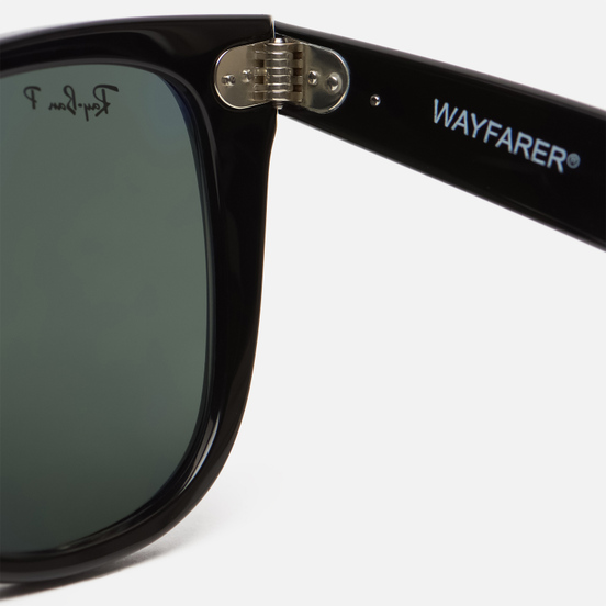 Солнцезащитные очки Ray-Ban Original Wayfarer Classic Gloss Black/Black/Polarized Green Classic G-15