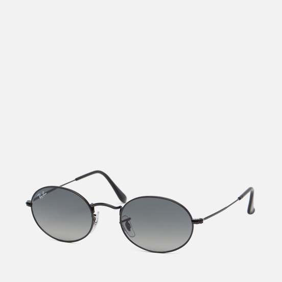 Солнцезащитные очки Ray-Ban Oval Flat Lenses Black/Grey Gradient