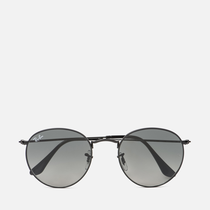 Солнцезащитные очки Ray-Ban Round Flat Lenses, цвет чёрный