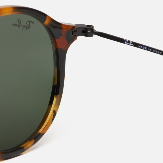 Солнцезащитные очки Ray-Ban Round Fleck Polished Tortoise/Black/Green Classic G-15